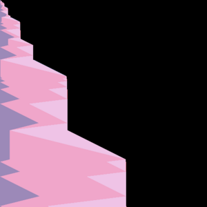 Partial space-time diagram of BMO 1.
